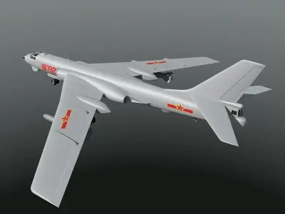 Chinese Air Force Xian H-6 3D model
