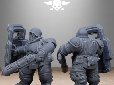 FreeGuard Armored Mutants 3D print model