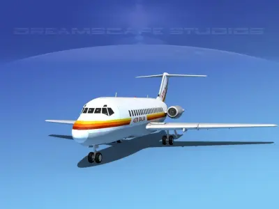 Doulgas DC-9-20 Air Baja 3D model