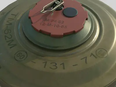 Mine TM-62M Low-poly 3D model