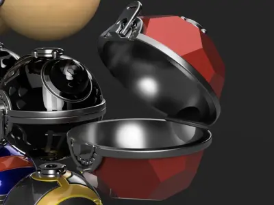 Pokemon - Assorted Hisuian Poke Ball Set - 10 Models 3D print model