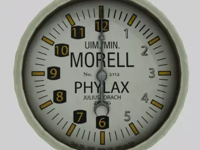 WW1 aircraft Tachometer Low-poly 3D model