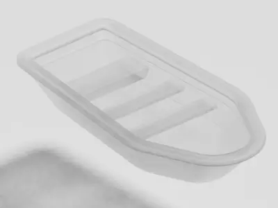 Glassy Fishing Boat 3D model