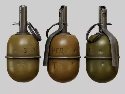 Grenade RGD-5  Low-poly 3D model