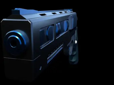 Sci-Fi Weapon  Low-poly 3D model