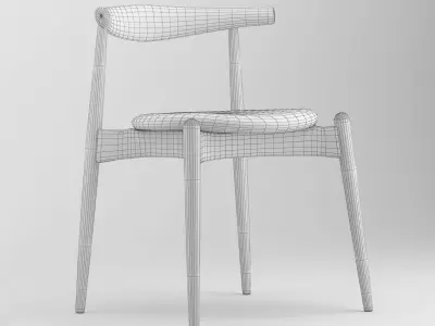 Elbow Chair Free 3D model