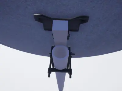 radio telescope 2 3D model Free low-poly 3D model