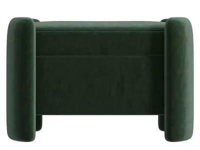 Storage Ottoman By Crateand Barrel 3D model