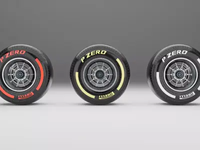 F1 Tire 3D Model 3D model
