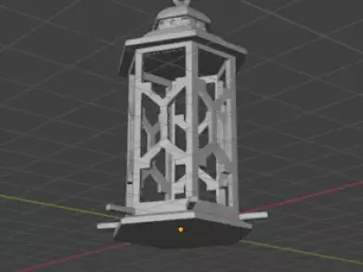 Lamp-Shaped Bird Feeder 3D Model 3D print model