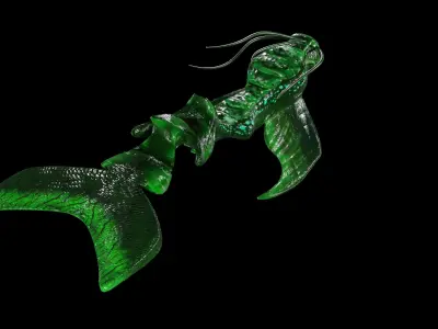 Deep Sea Fish Free low-poly 3D model