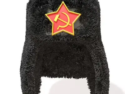 Russian Fur Hat 3D model