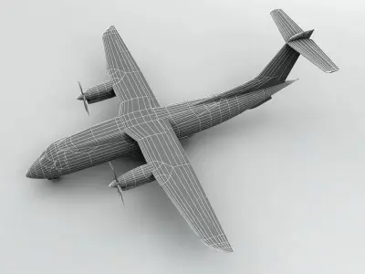  Fairchild Dornier 328 Low-poly 3D model