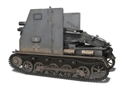Sturmpanzer 1 - Bison - Alter Fritz - 2PzDiv 3D model