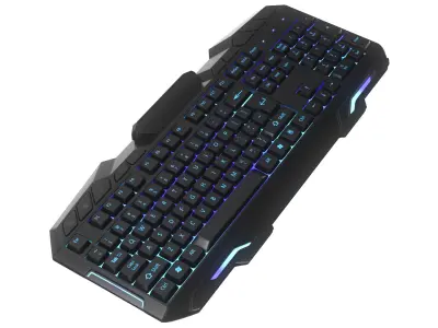 Four Streaming Gaming Accessories 3D model
