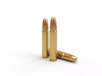 125x70mm Ammo Low-poly 3D model