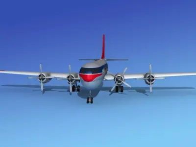 Boeing 377 Northwest Airlines 2 3D model