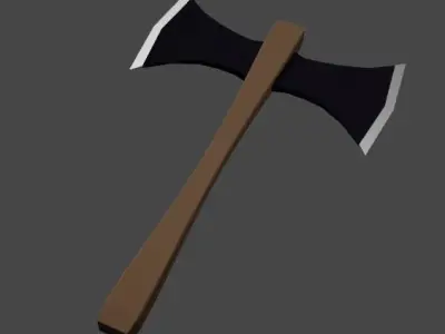 War Axe Free low-poly 3D model