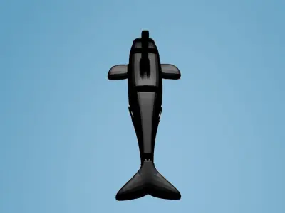 Articulated Killer Whale 3D print model