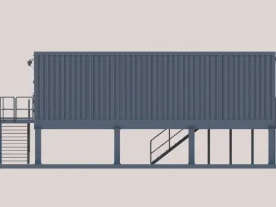 Technical structure 3D model