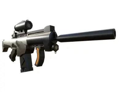 3d Gaming Gun 3D model