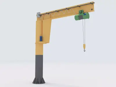 Jib Crane 3D model