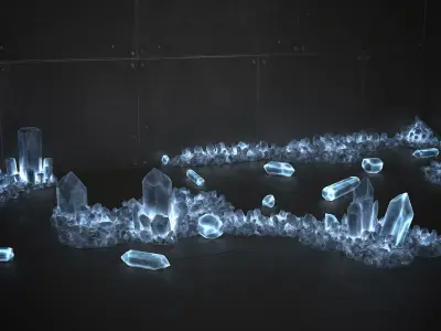 Crystal Props Collection 3D model