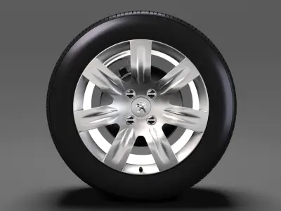 Peugeot Partner Tepee wheel 2017 3D model
