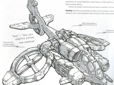 StarCraft II  Terran Banshee fighter 3D print model