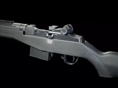 PBR - M14 SOCOM Rifle  - Game-Ready 3D Asset Low-poly 3D model