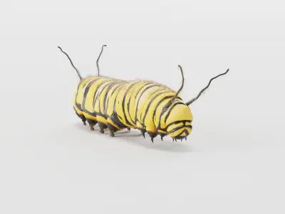 Caterpillar idle 3D model