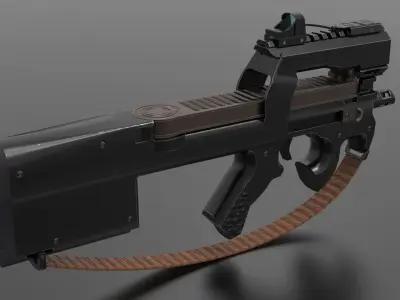 P90 SMG Fps - Tps Low-poly 3D model