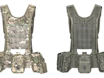 VIRTUS H YOKE AND BELT LINE Low-poly 3D model