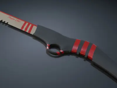 Combat Knife Dragon Claw Free low-poly 3D model