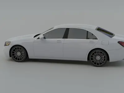 Mercedes-Benz S-Class W222 Free low-poly 3D model