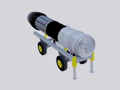 General Electric F414 3D model