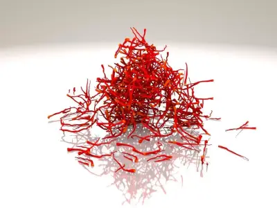 Saffron Stigma 3D model