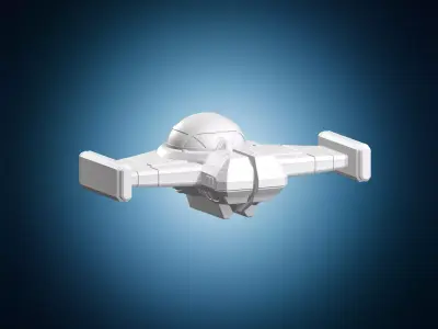 Firefly Class Starship Model 3D print model
