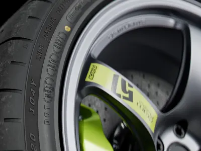 Goodyear Eagle F1 SuperCar G2 305 35 ZR20 104Y 3D model