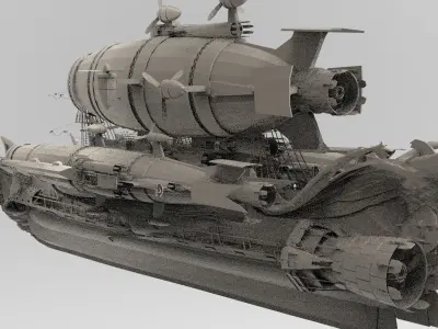 Deaths Airship 3D model