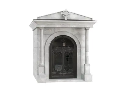 Crypt stone building 3D model