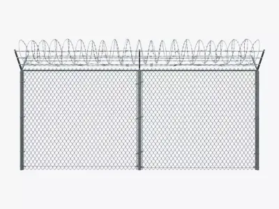 Chain Link Fence 3D model