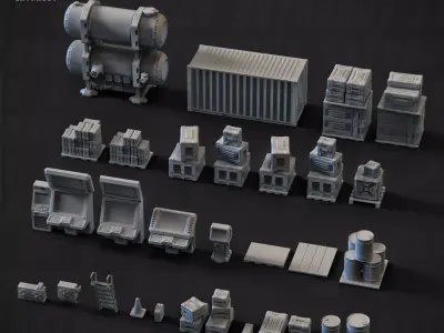 BF-1J Base Props 15mm 3D print model