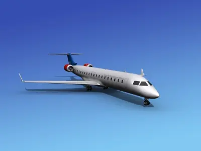 Bombardier CRJ700 SAS 3D model