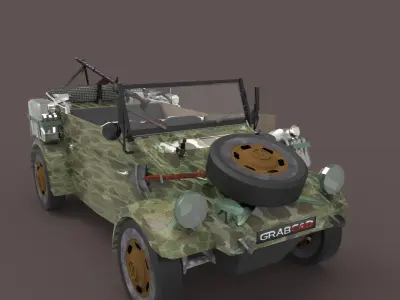 Volkswagen Kubelwagen Free 3D model