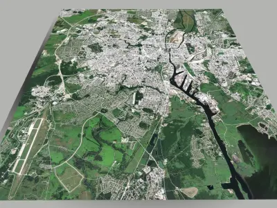 Cityscape Kaliningrad Russia 3D model