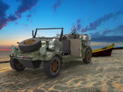 Volkswagen Kubelwagen Free 3D model