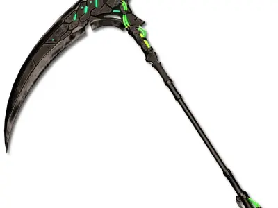 Metal Sickle Low-poly 3D model