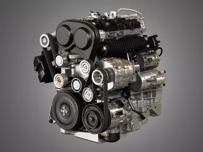 S60 T6 Drive  - E 4 Cylinder Turbocharged Petrol Engine 3D model