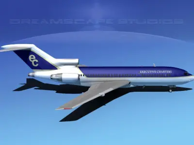 Boeing 727-100 Executive 3D model